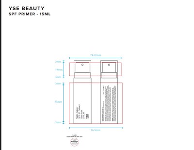 Bottle (Mss Beauty Skin Glow Primer Spf 30 Bottle Label)